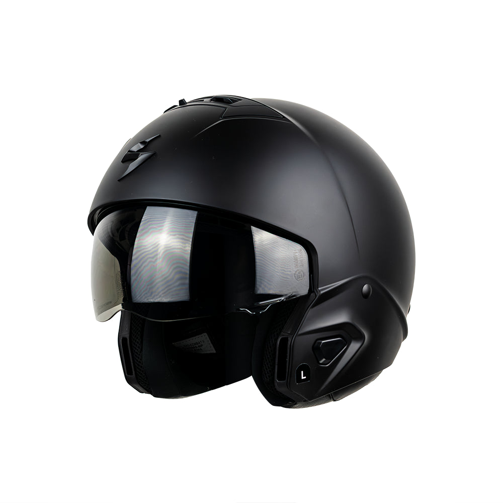 CASCO EXO-COMBAT II OPEN SOLID MATT BLACK SKU:182-100-10-0#
