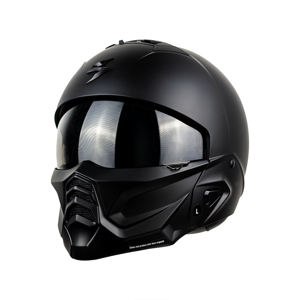 CASCO EXO-COMBAT II OPEN SOLID MATT BLACK SKU:182-100-10-0#