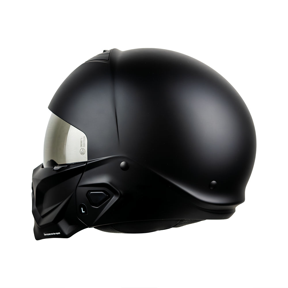 CASCO EXO-COMBAT II OPEN SOLID MATT BLACK SKU:182-100-10-0#