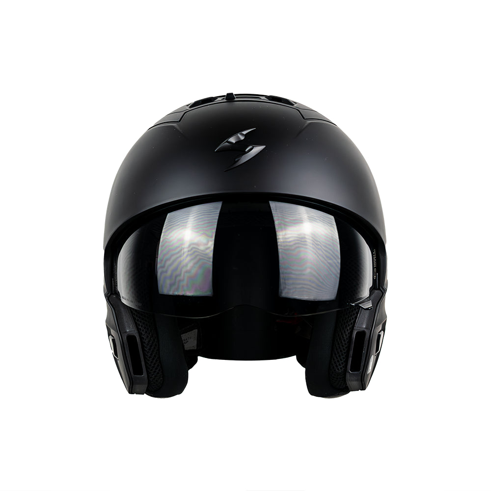 CASCO EXO-COMBAT II OPEN SOLID MATT BLACK SKU:182-100-10-0#