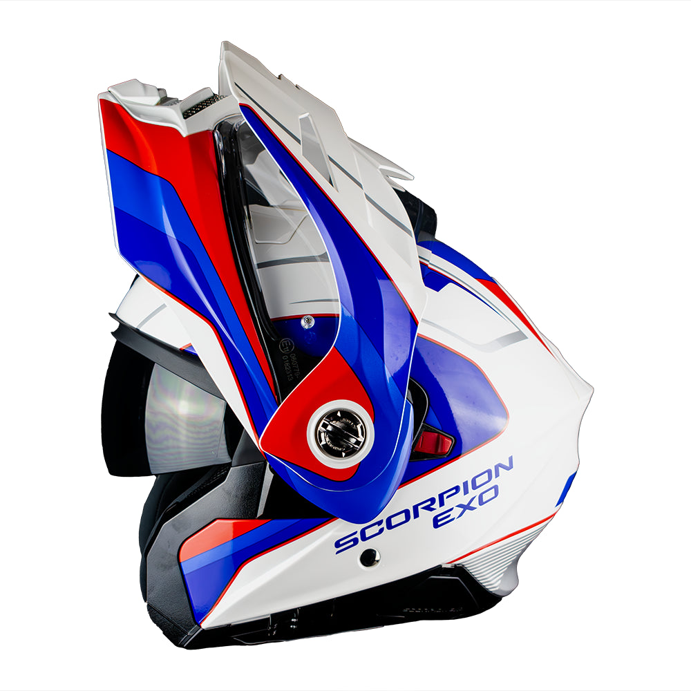 CASCO SCORPION ADX-2 KAMPS WHITE - RED - BLUE SKU: 89-523-359-#