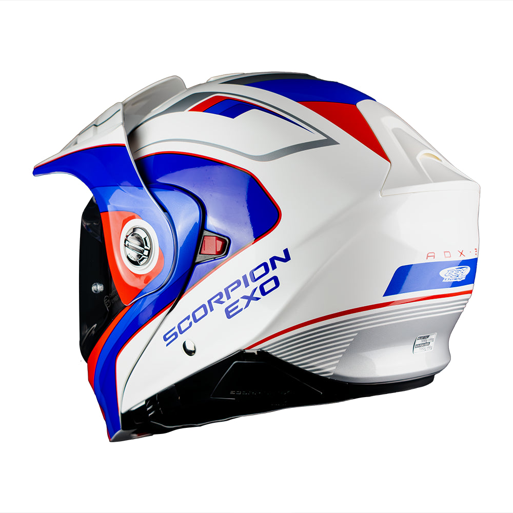 CASCO SCORPION ADX-2 KAMPS WHITE - RED - BLUE SKU: 89-523-359-#