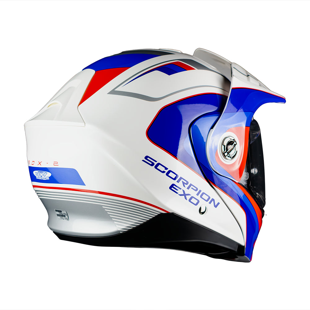 CASCO SCORPION ADX-2 KAMPS WHITE - RED - BLUE SKU: 89-523-359-#