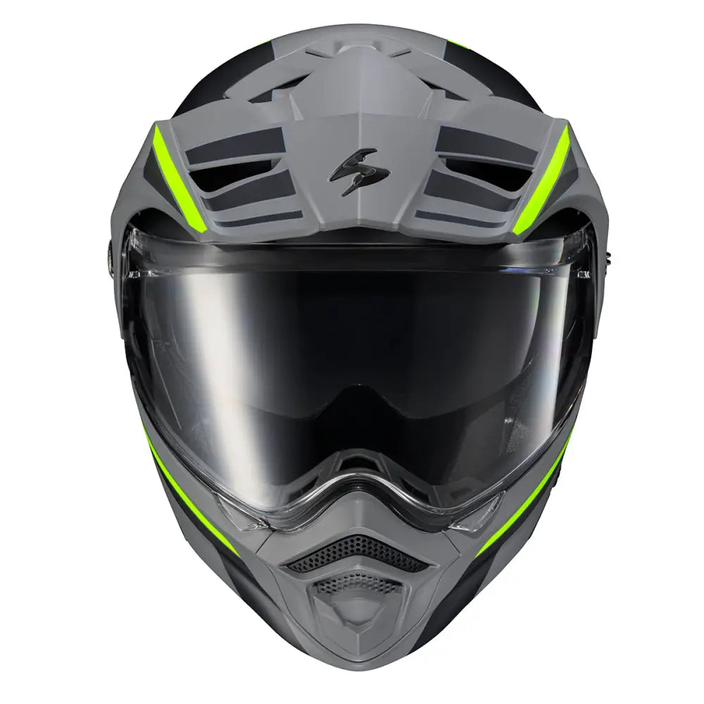CASCO MODULAR SCORPION EXO EXO-AT960 MONK GRIS/HI-VIZ | SKU: 75-3271#