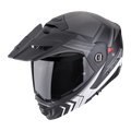 CASCO SCORPION EXO ADX-2 LEWIS MATT BLACK - SILVER SKU: 89-504-159-0#