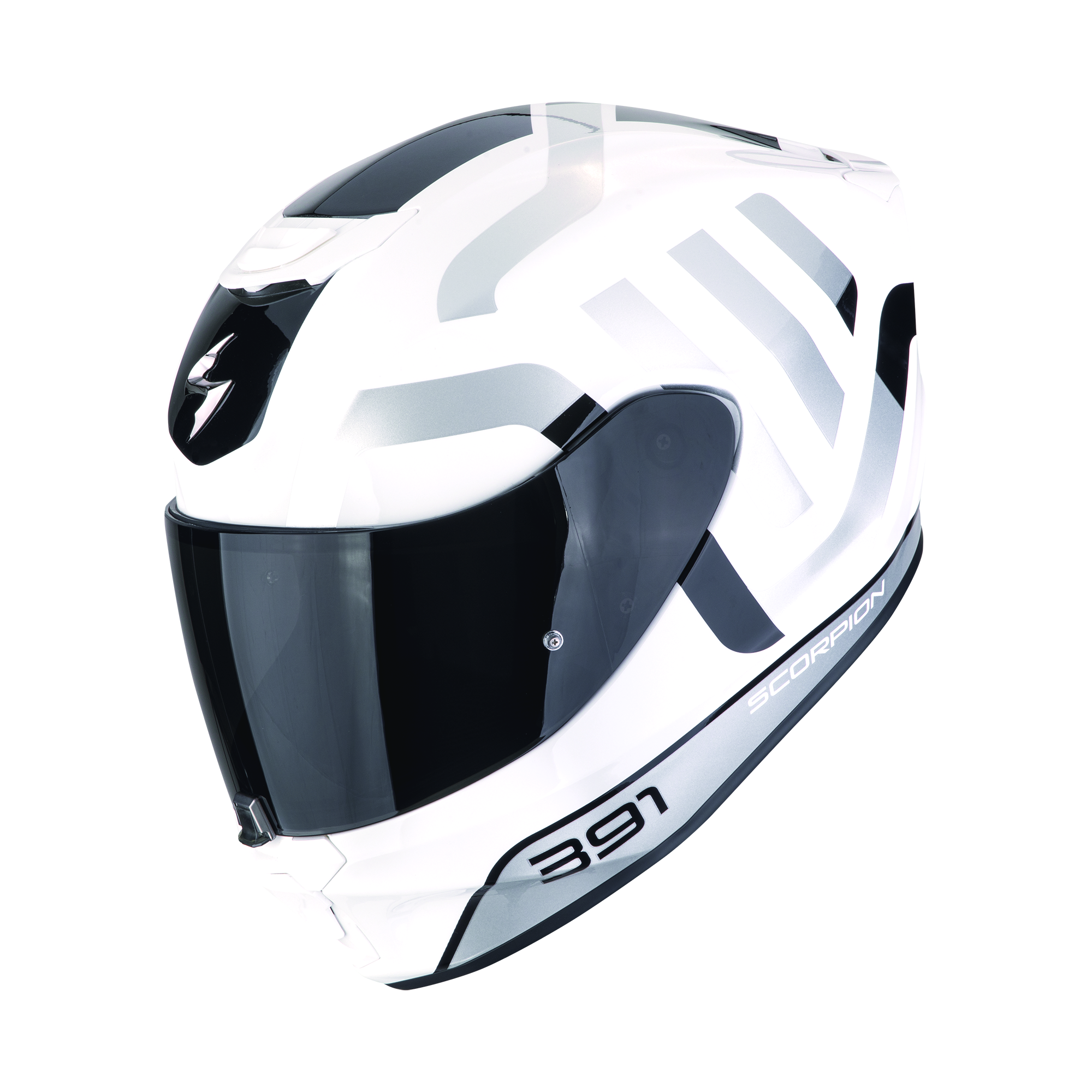 CASCO SCORPION EXO-391 AROK White-Black-Silver