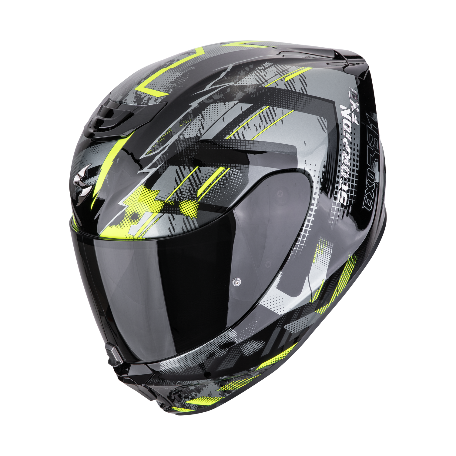 CASCO SCORPION EXO-391 CLUTTER black-neon yellow
