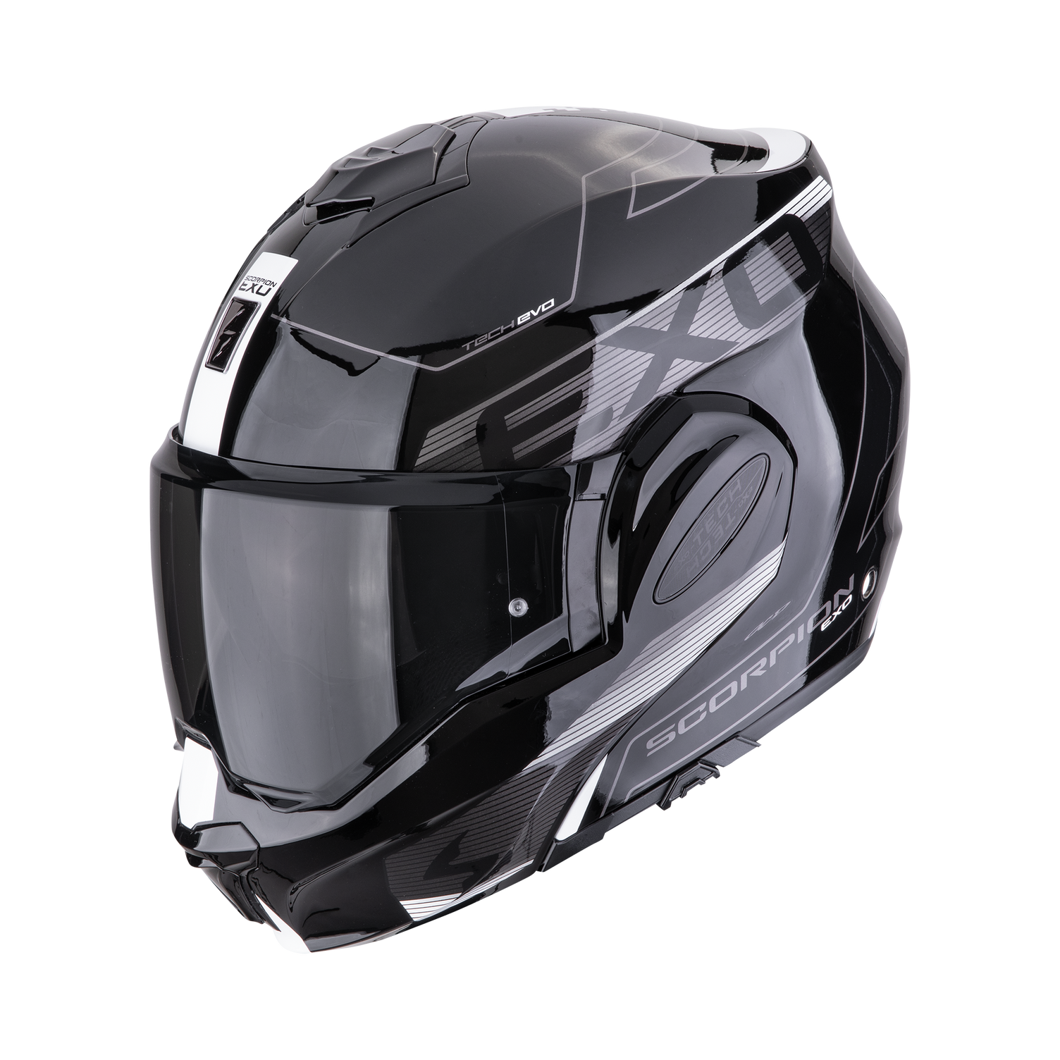 CASCO SCORPION EXO-TECH EVO TRAVELLER Black-White  SKU:118-478-55-0#