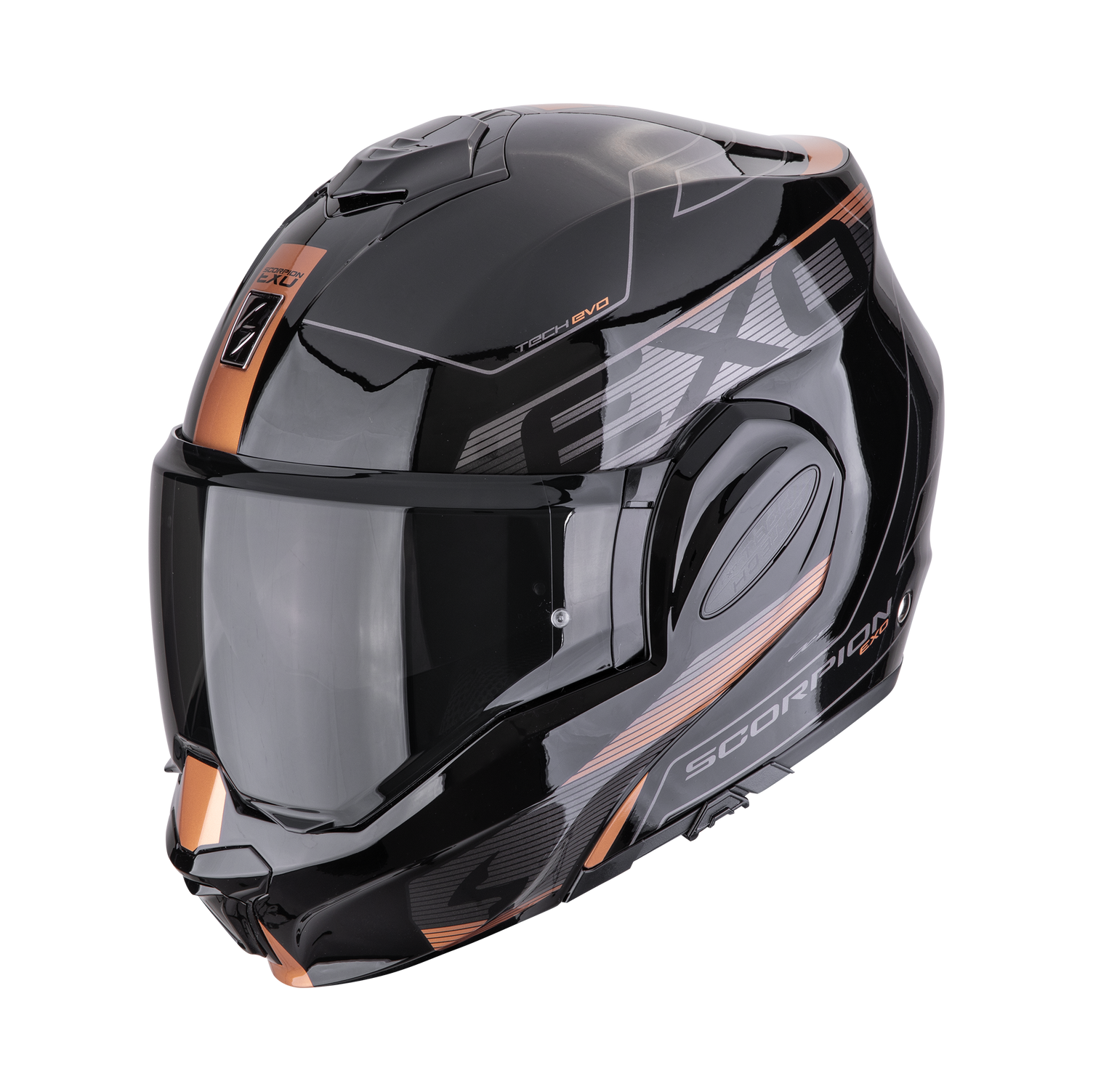 CASCO SCORPION EXO-TECH EVO TRAVELLER Black-Copper SKU:118-478-354-0#