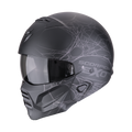CASCO SCORPION EXO-COMBAT II SPIDER WEB MATT BLACK - SILVER SKU: 182-476-159-0#