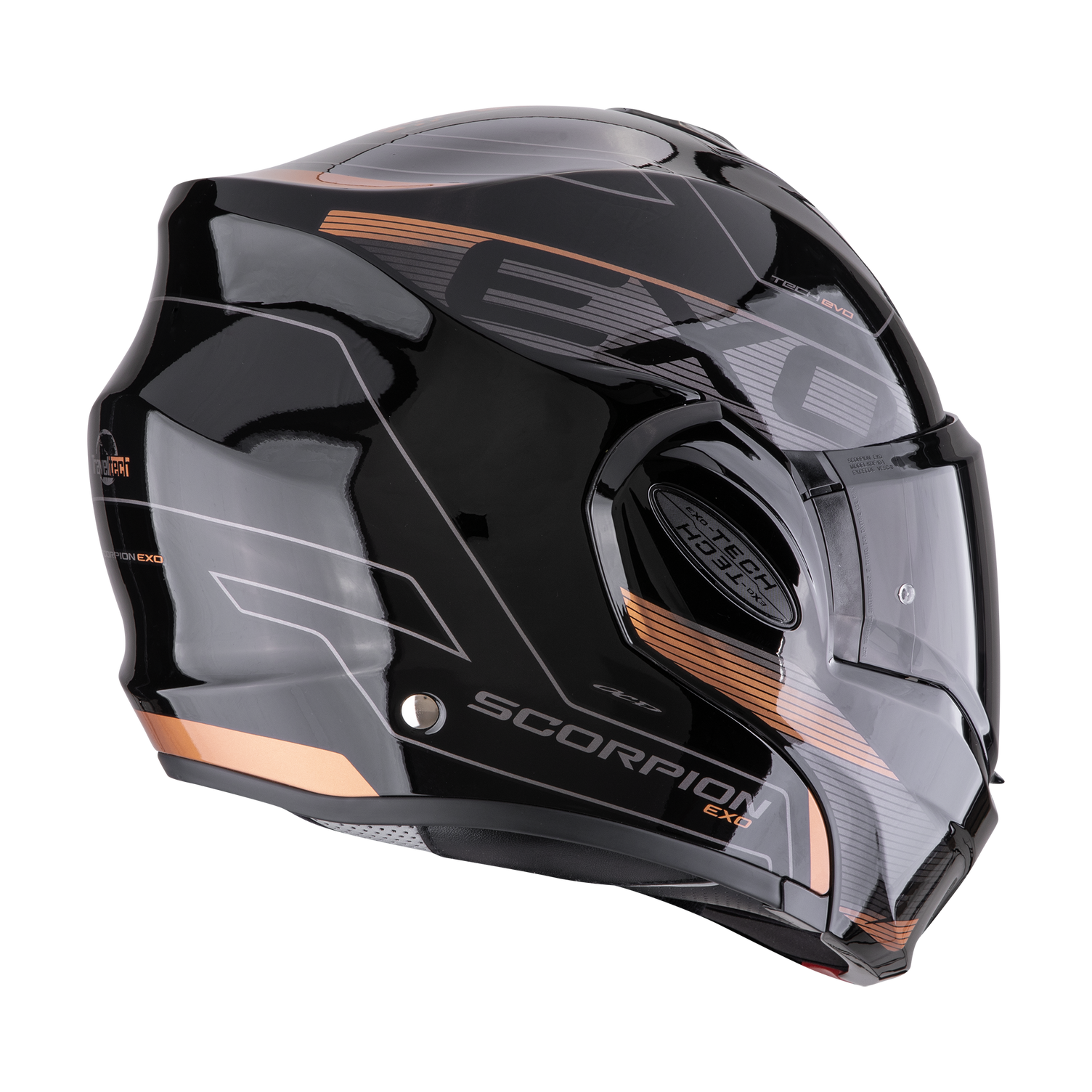 CASCO SCORPION EXO-TECH EVO TRAVELLER Black-Copper SKU:118-478-354-0#