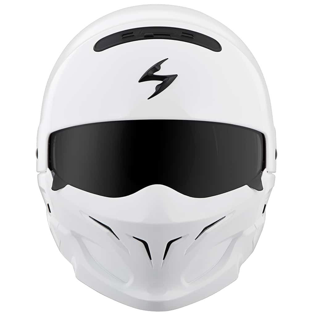 SCORPION EXO COVERT OPEN-FACE HELMET | GLOSS WHITE | SKU: 75-1601#