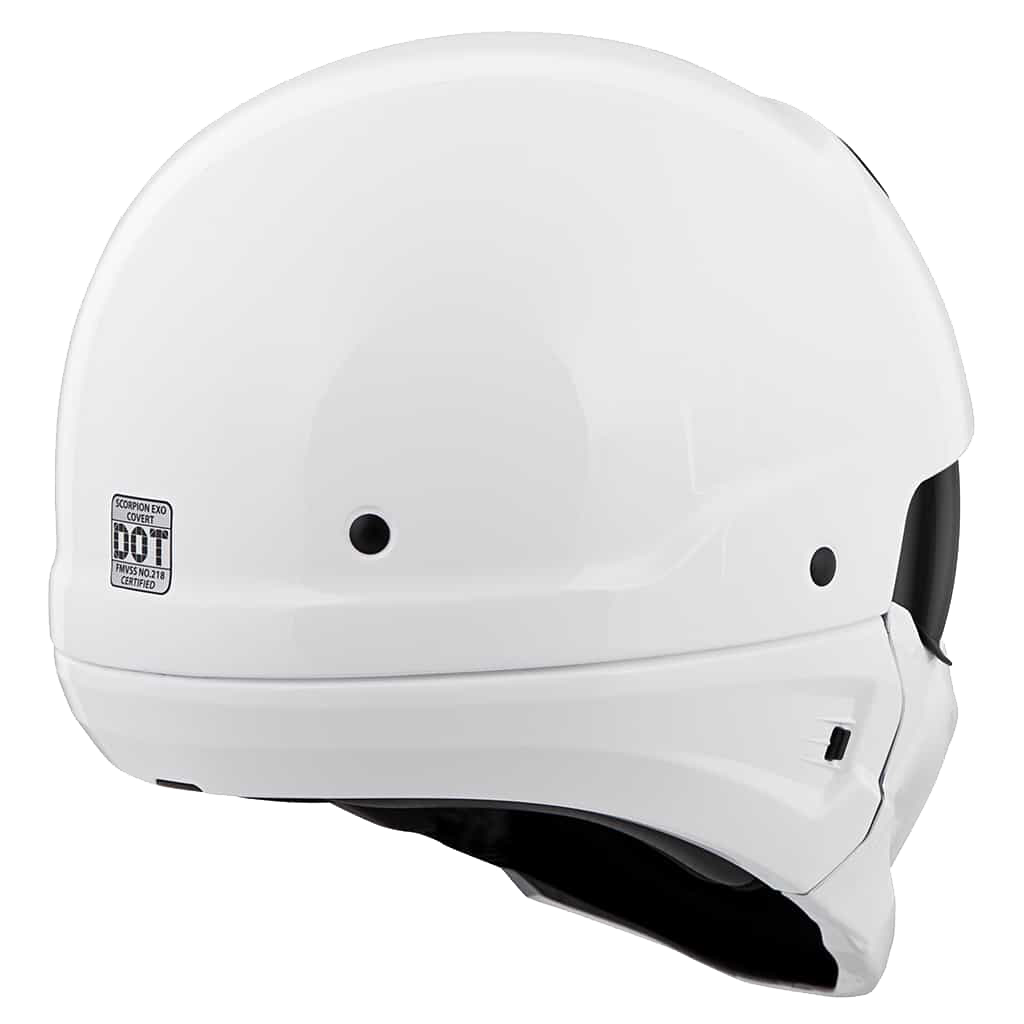 SCORPION EXO COVERT OPEN-FACE HELMET | GLOSS WHITE | SKU: 75-1601#