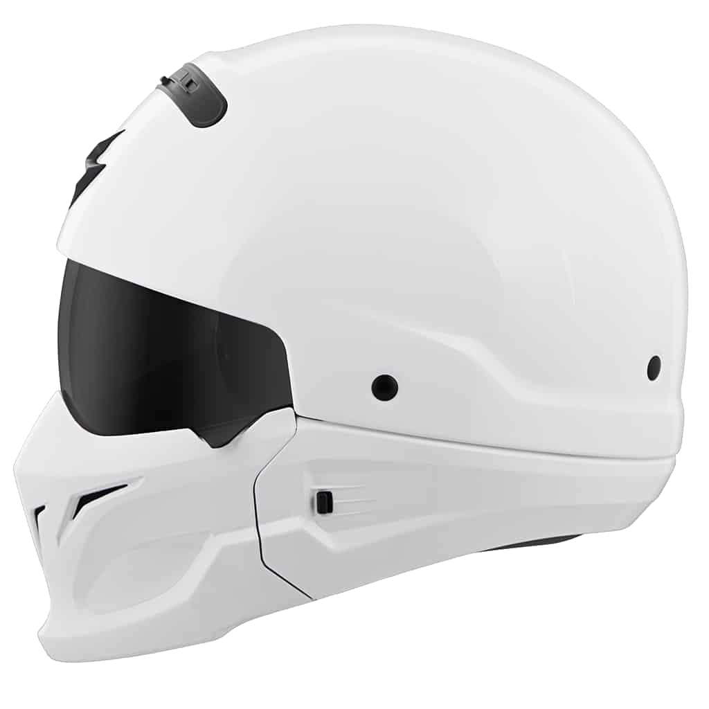 SCORPION EXO COVERT OPEN-FACE HELMET | GLOSS WHITE | SKU: 75-1601#
