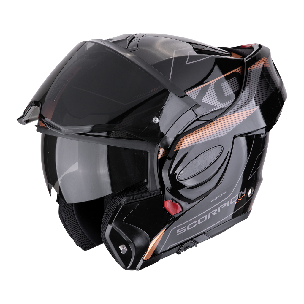 CASCO SCORPION EXO-TECH EVO TRAVELLER Black-Copper SKU:118-478-354-0#