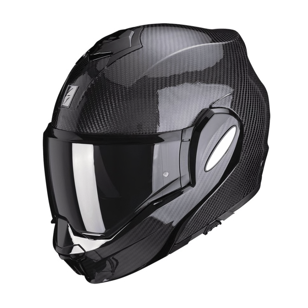CASCO SCORPION EXO-TECH EVO CARBON SOLID BLACK GLOSS [118-261-03-#]
