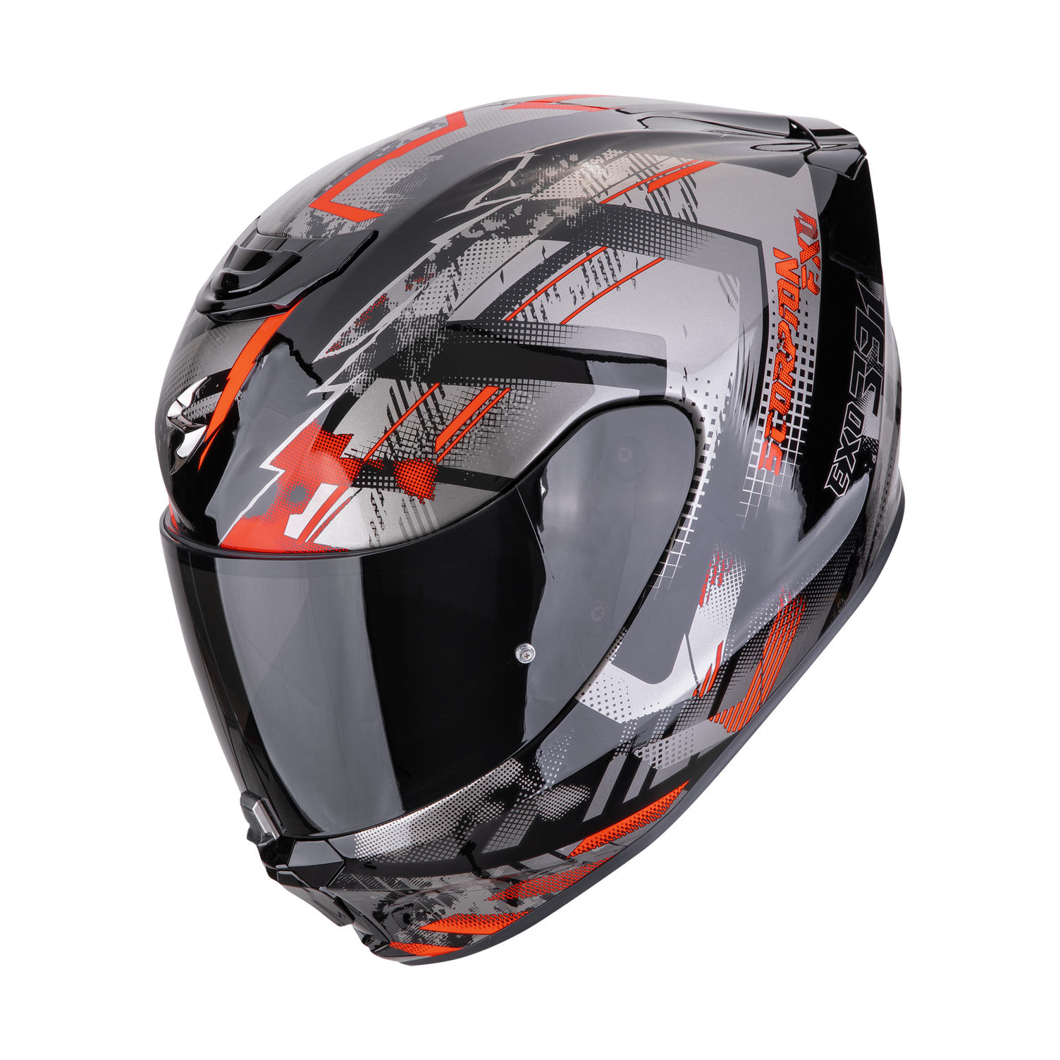 CASCO SCORPION EXO-391 CLUTTER BLACK - RED SKU: 139-480-24-0#