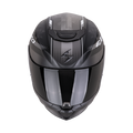 CASCO SCORPION EXO-391 AVA MATT BLACK - SILVER SKU: 139-477-159-0#