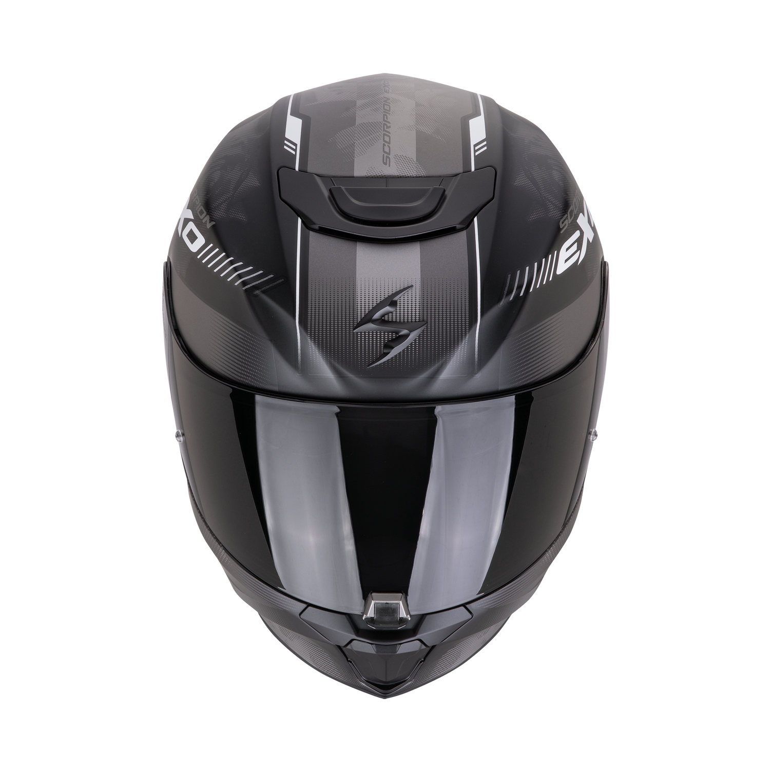 CASCO SCORPION EXO-391 AVA MATT BLACK - SILVER SKU: 139-477-159-0#