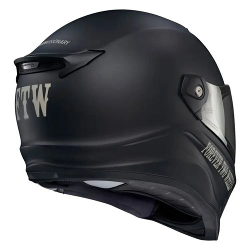CASCO  SCORPION EXO COVERT FX FULL FACE HELMET VTWIN VISIONARY MATTE BLACK | SKU: 75-2327#