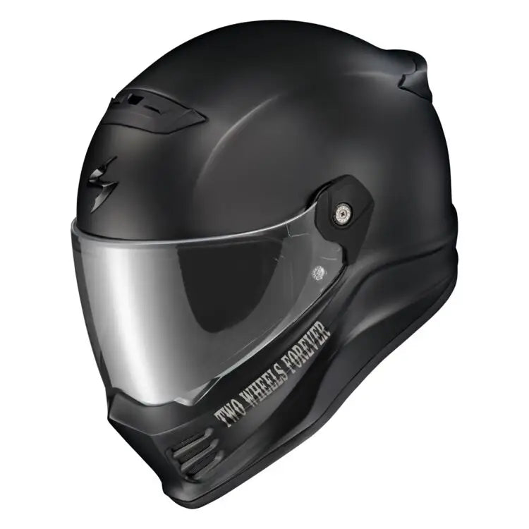 CASCO  SCORPION EXO COVERT FX FULL FACE HELMET VTWIN VISIONARY MATTE BLACK | SKU: 75-2327#