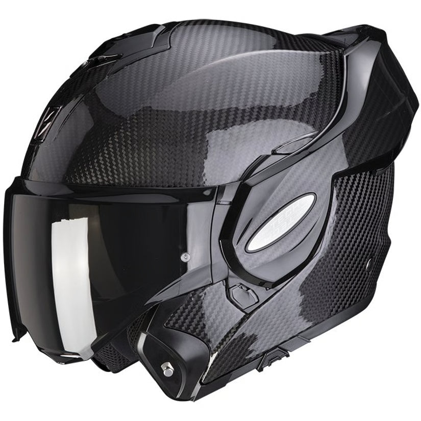 CASCO SCORPION EXO-TECH EVO CARBON SOLID BLACK GLOSS [118-261-03-#]